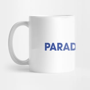 Paradise Loop blue with bike Mug